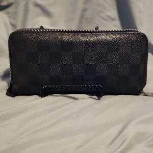 Louis Vuitton Black Checkered Wallet